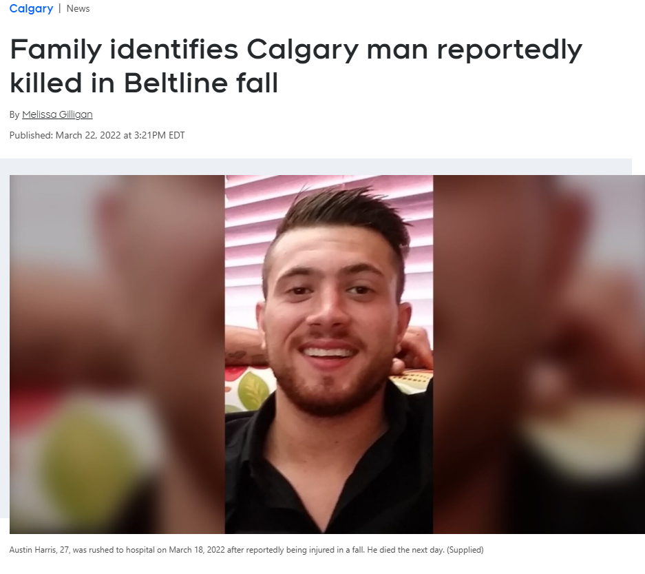 Austin Harris Calgary news